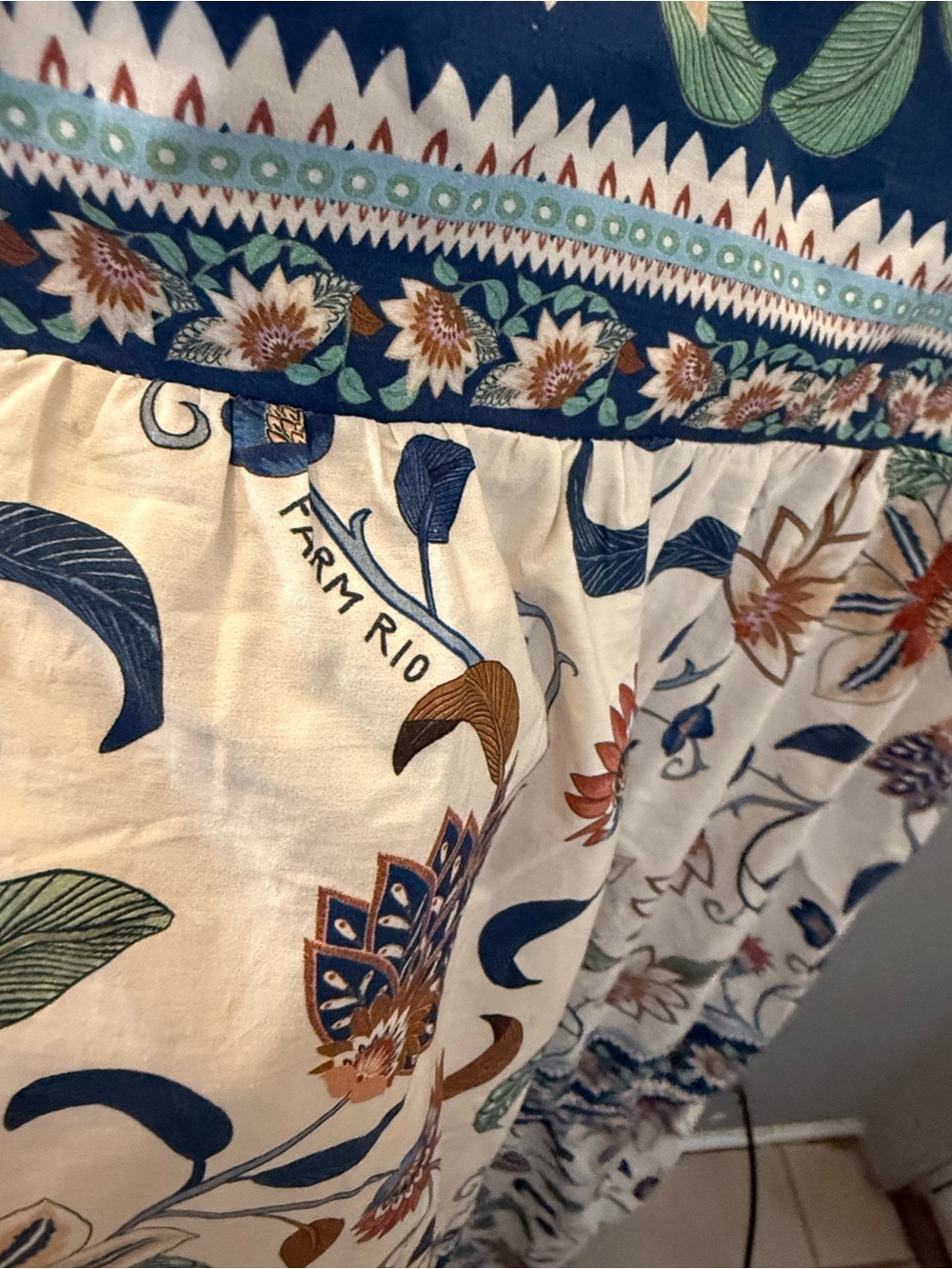 Farm Rio Delhi Floral Tapestry Print sundress - Picture 4 of 5